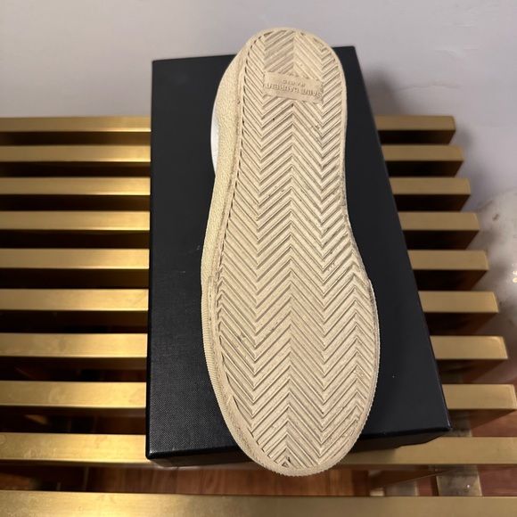 SAINT LAURENT SL06 COURT CANVAS SIGNATURE SNEAKER size 7 missing insoles - Picture 12 of 12